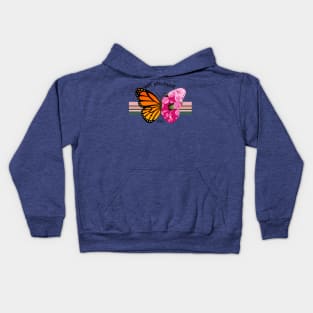 set yourself free butterfly 4 Kids Hoodie